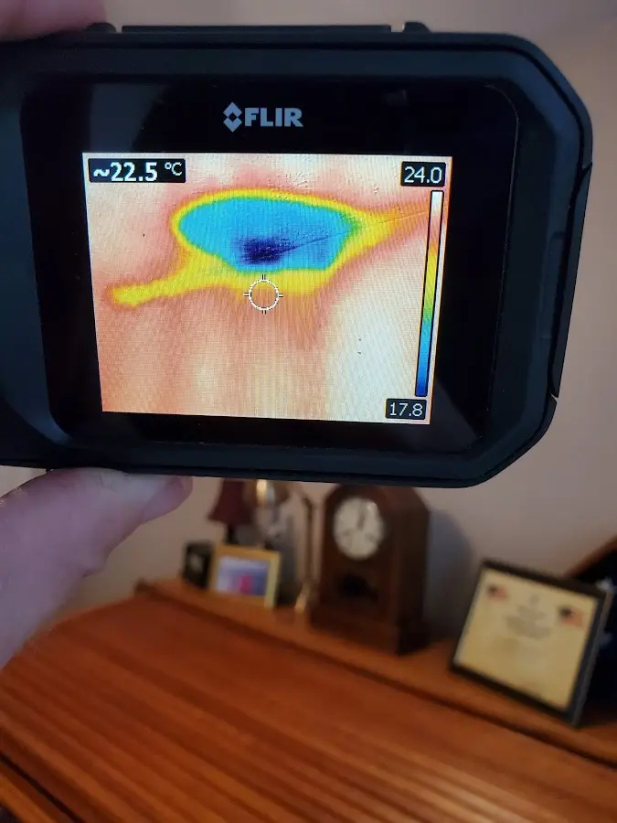 Thermal imaging inspection for water damage in Waldoboro