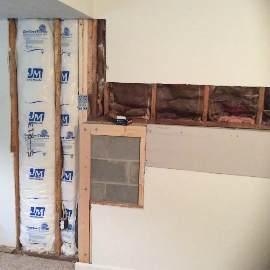 Wall insulation replacement during Odor Removal & Deodorization in Waldoboro